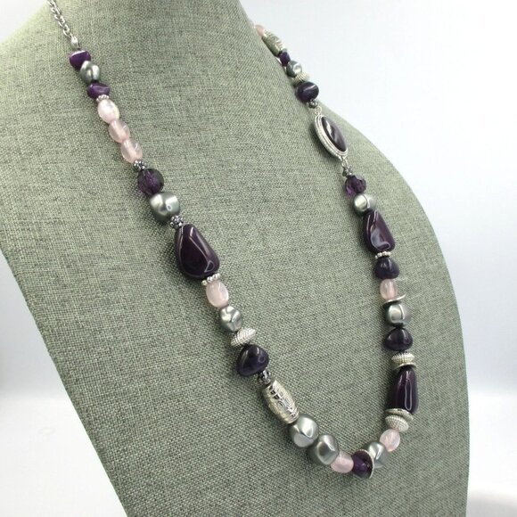 Chico's Beaded Convertible Multi Color Strand Necklace NEW - Picture 9 of 9